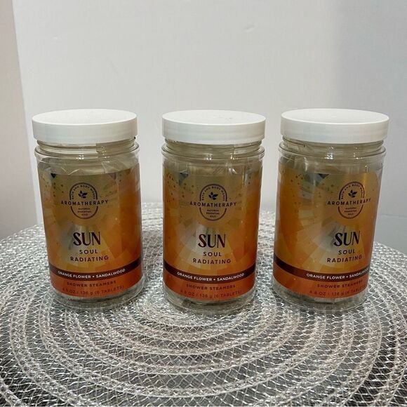 BBW Sun Soul Radiating Aromatherapy Shower Steamers Set of 3 NWT - Picture 1 of 3